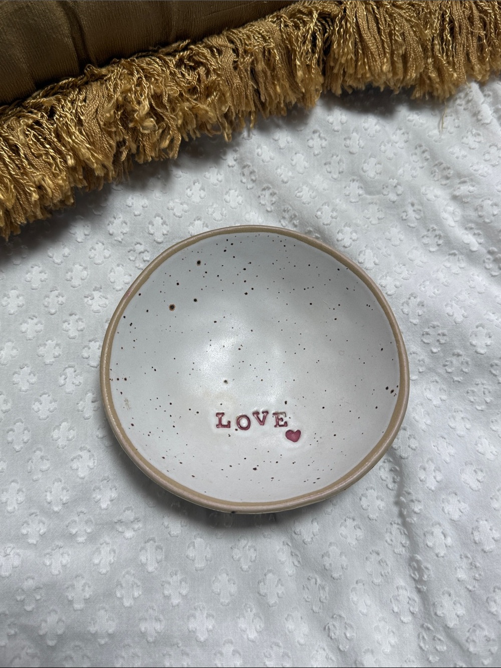 Crate & Barrel "Love" Trinket Dish